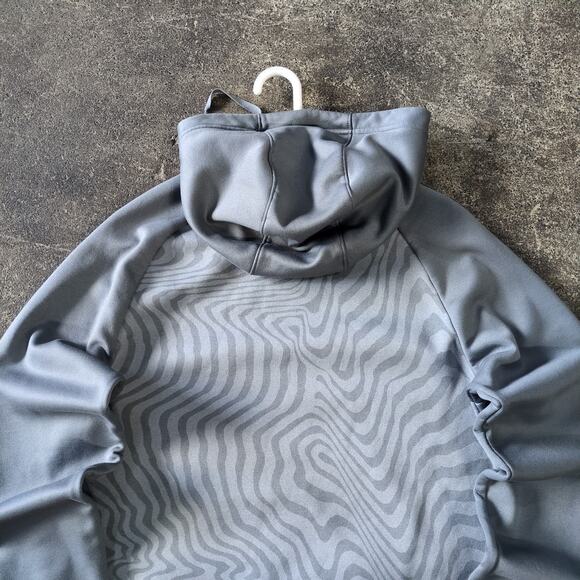 Nike Hoodie Sweatshirt Mens S Gray Pullover Sweater Dri Fit Pocket Swoosh - Picture 4 of 8